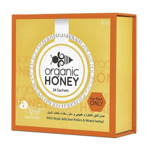 Load image into Gallery viewer, Organic Natural Honey infused with Natural Herbs (Pack of 24 Sachets 10Gram Each)
