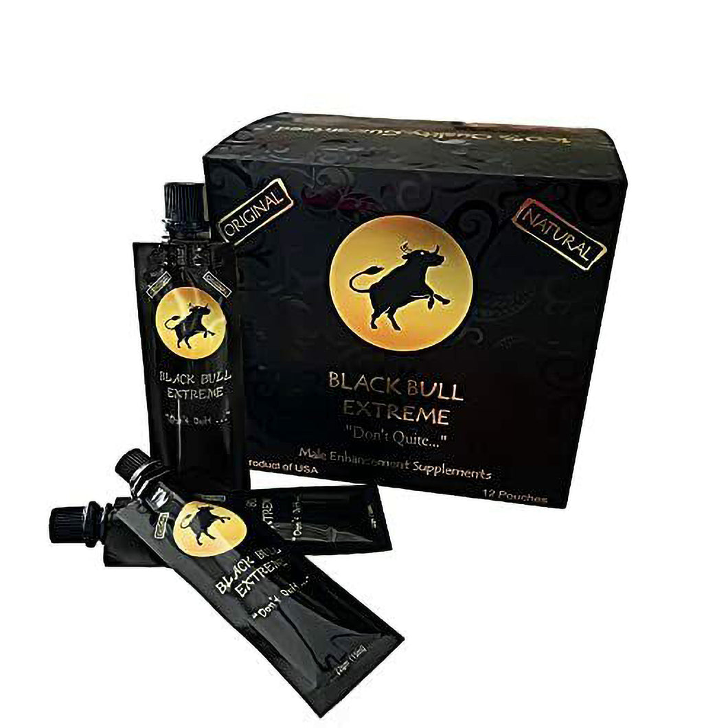 12 Pouches Black Bull Extreme Don’t Quit – Made in USA (12 x 22 Gram)